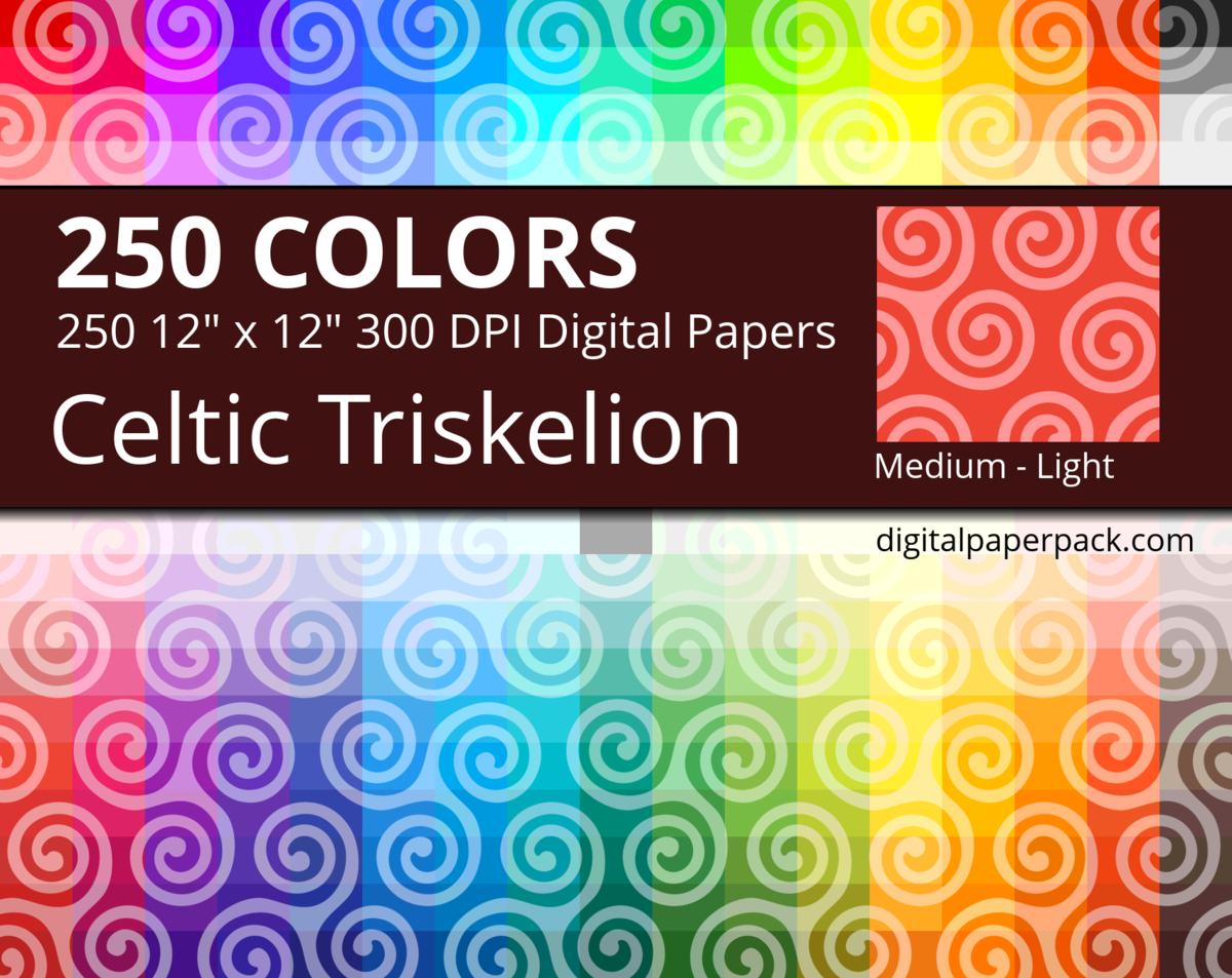 Triskel Pattern Celtic Triskelion